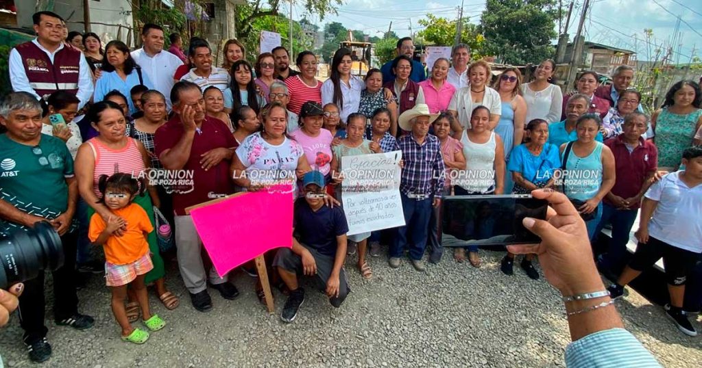 5 millones de pesos en obra integral en la Poza de Cuero 5 millones de pesos en obra integral en la Poza de Cuero