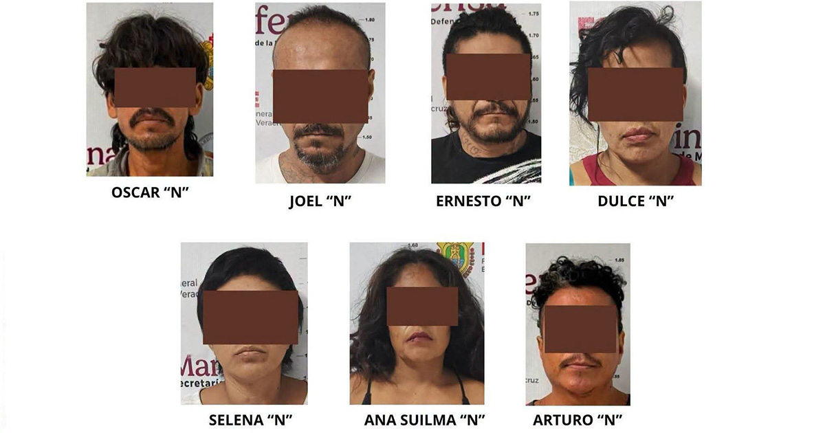 Siete personas quedan vinculadas a proceso tras cateo con presuntas drogas y armas en Coatzacoalcos