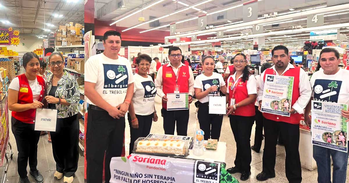 Reconocen apoyo de colaboradores de Soriana al Albergue El Trébol Reconocen apoyo de colaboradores de Soriana al Albergue El Trébol