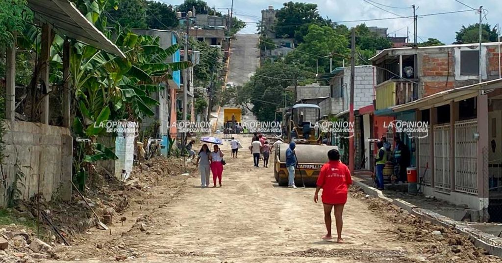 5 millones de pesos en obra integral en la Poza de Cuero 5 millones de pesos en obra integral en la Poza de Cuero