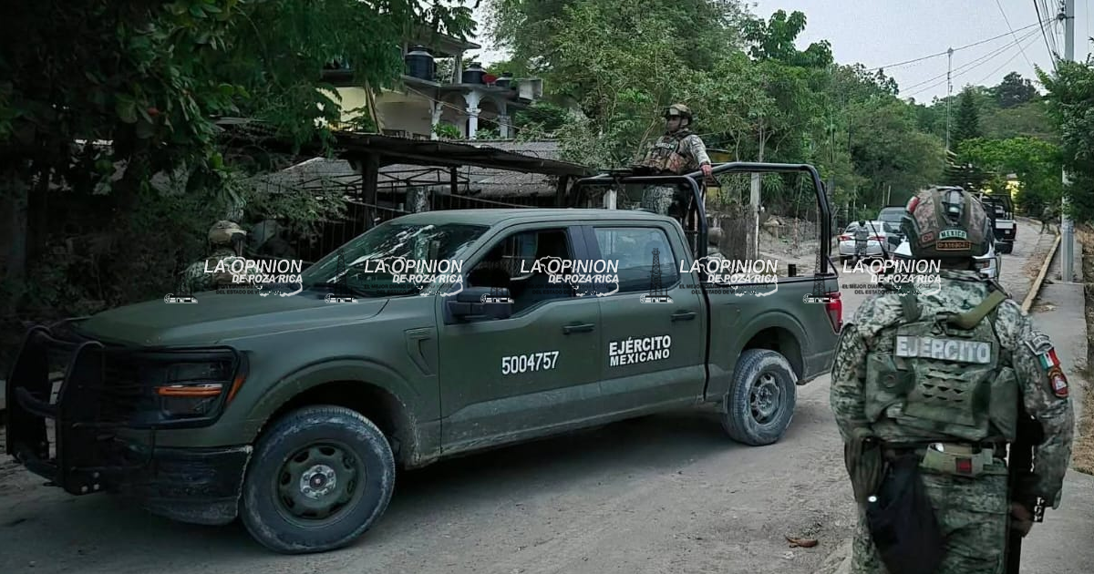Cateo deja cuatro detenidos y armas aseguradas en Papantla