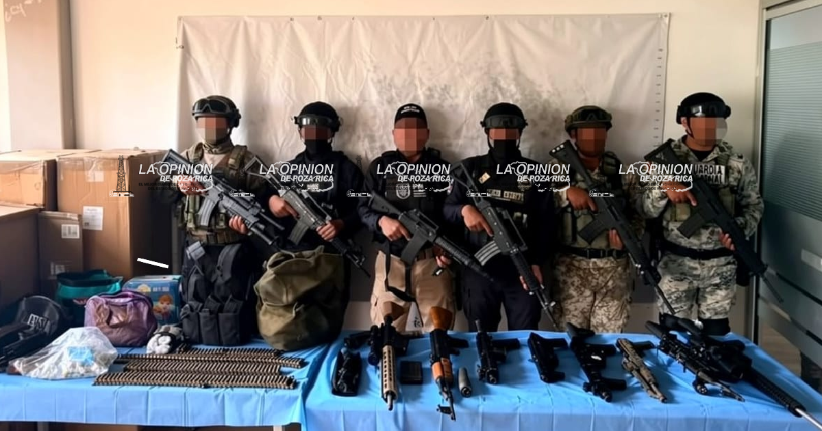 ASEGURAN ARSENAL EN EL AGUACATE
