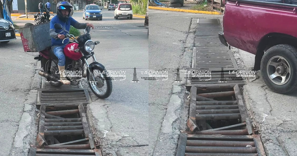 Reportan riesgo vial en acceso del CBTis, colonia Revolución Reportan riesgo vial en acceso del CBTis, colonia Revolución