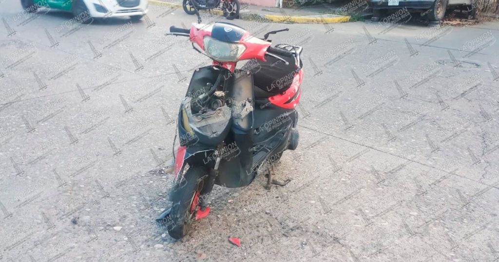 Motociclista queda lesionado Motociclista queda lesionado