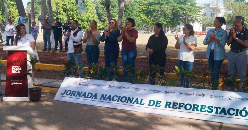 Reforestan áreas verdes durante jornada nacional Reforestan áreas verdes durante jornada nacional