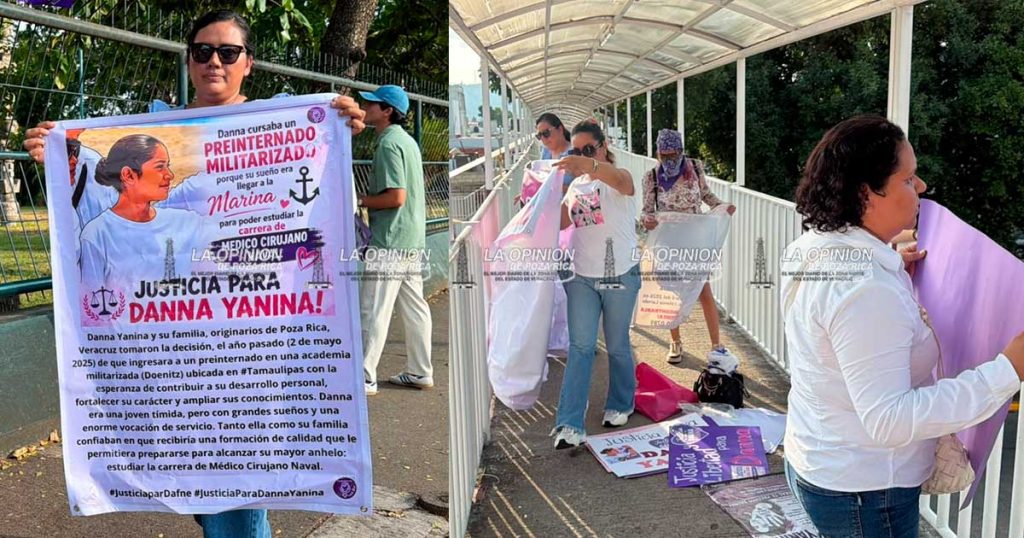 Se manifiestan en Poza Rica para pedir la liberación de Danna Yanina y el esclarecimiento del caso Dafne Se manifiestan en Poza Rica para pedir la liberación de Danna Yanina y el esclarecimiento del caso Dafne