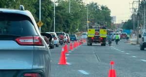 Realizan trabajos de balizamiento en la carretera Poza Rica–Cazones