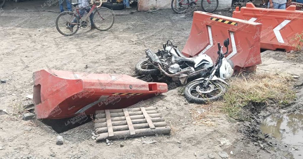 Motociclista herido tras choque Motociclista herido tras choque