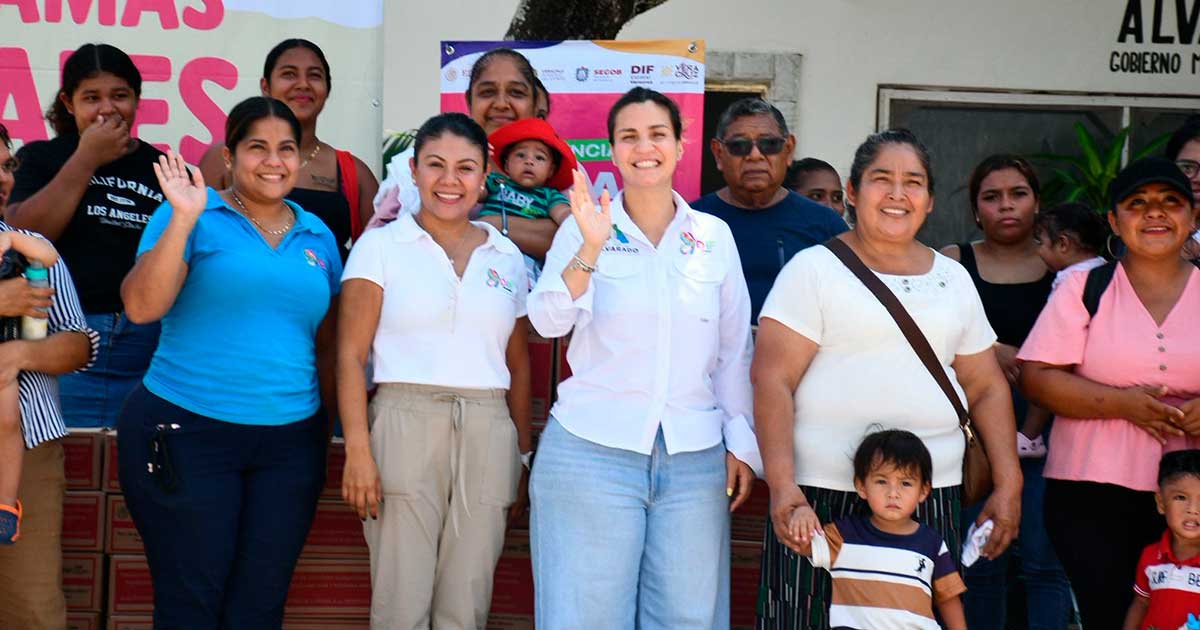 DIF de Alvarado y Fundación Mariana Trinitaria ejecutan exhaustiva jornada de apoyos sociales