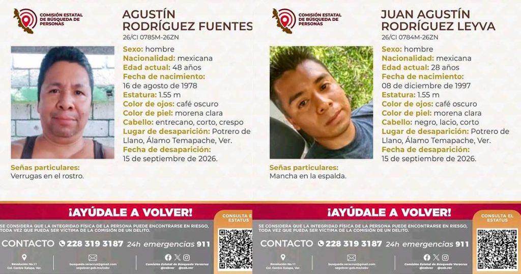Reportan a tres personas desaparecidas en Álamo