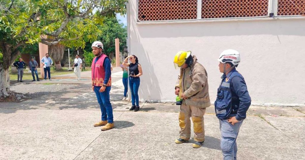 Simulacro nacional activa protocolos en Poza Rica