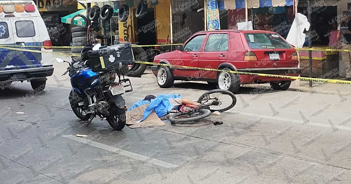 Tráiler arrolla y mata a ciclista en Plan de Ayala; conductor escapa del lugar