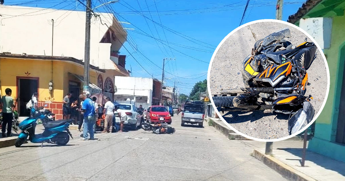 Dos menores mueren en menos de 24 horas por accidentes de motocicleta en Tecolutla y Gutiérrez Zamora