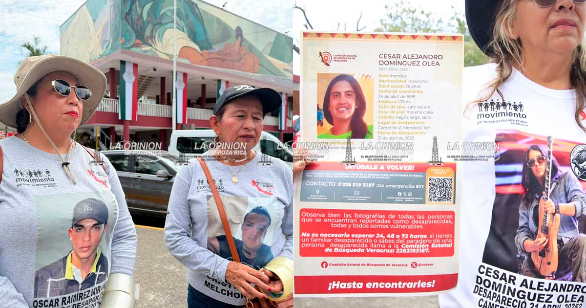 Sin voluntad política nunca vamos a encontrar a nuestros desaparecidos; Colectivos de búsqueda Justicia y Dignidad de Veracruz Sin voluntad política nunca vamos a encontrar a nuestros desaparecidos; Colectivos de búsqueda Justicia y Dignidad de Veracruz