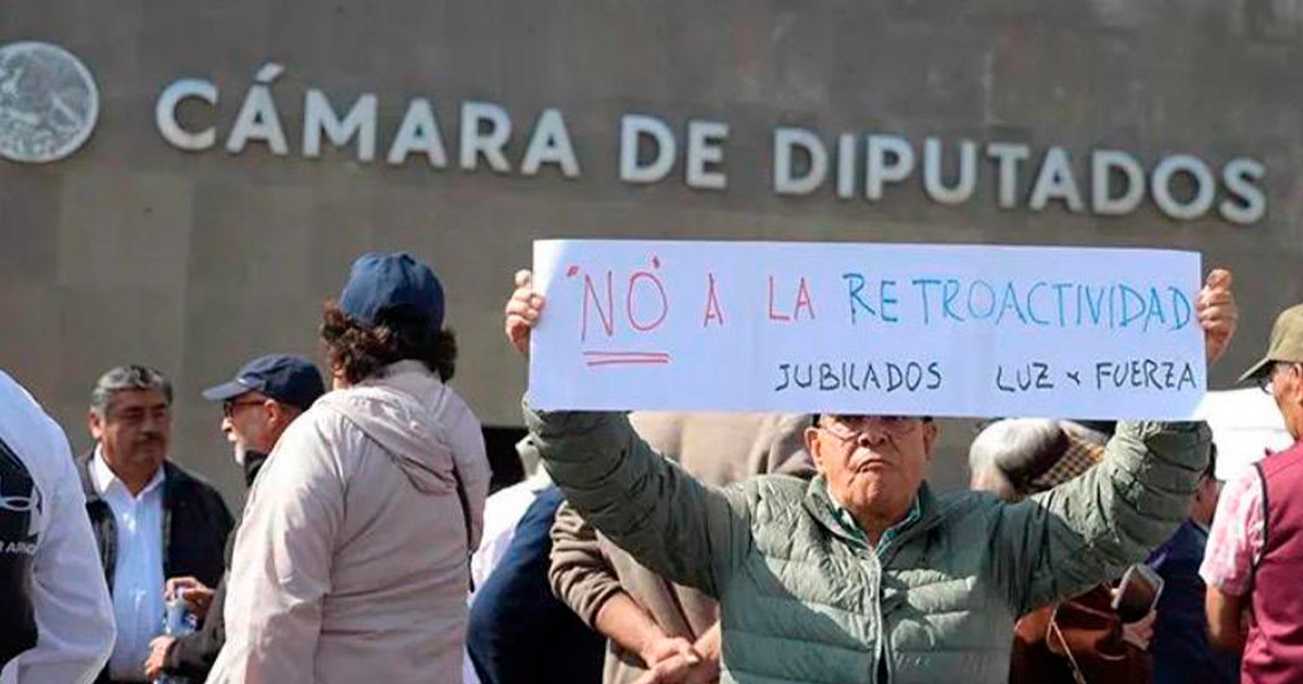 Jubilados luchan por sus derechos