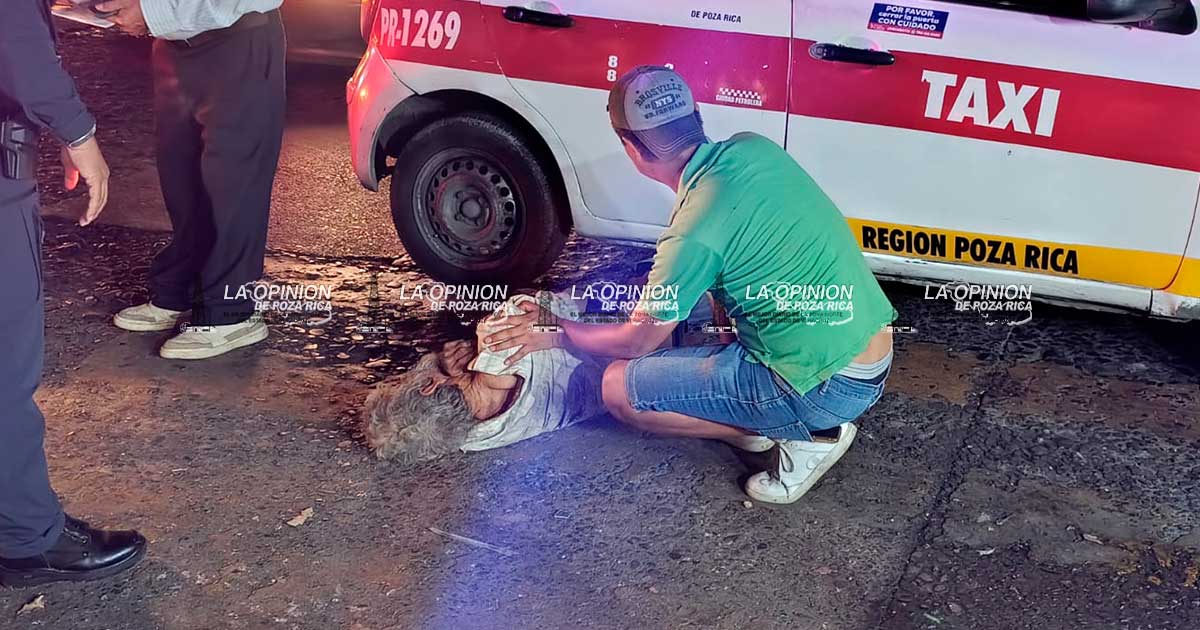 ABUELITO APLASTADO POR TAXI