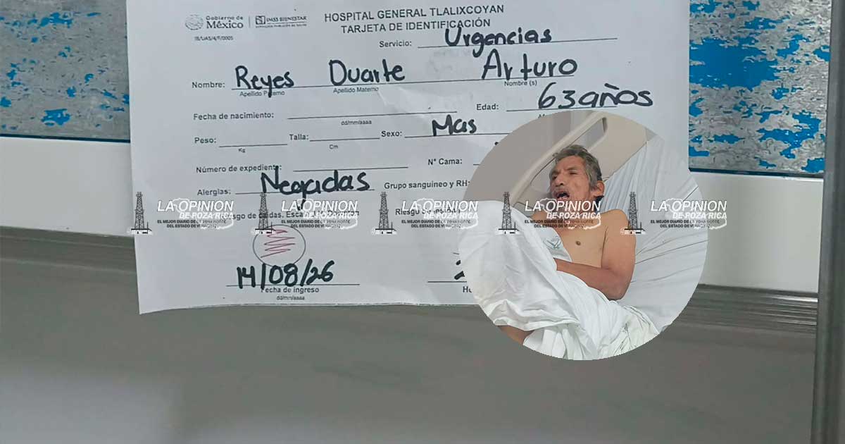 Solicitan ayuda urgente para "Arturito", hospitalizado en Tlalixcoyan con múltiples fracturas