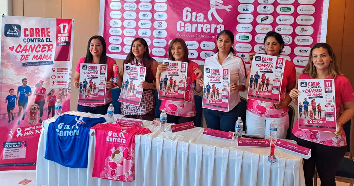 VI carrera con causa de Casa MAM unirá a Veracruz en la lucha contra el Cáncer de Mama