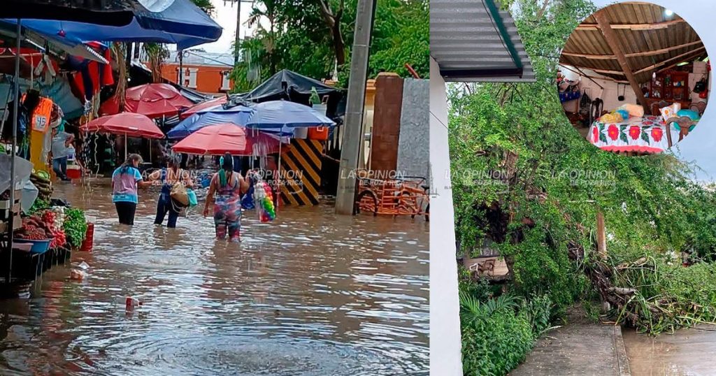 Lluvia causa afectaciones
