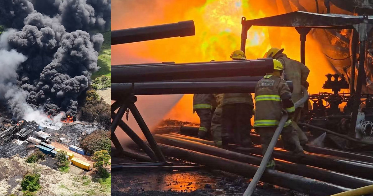 Confirman dos trabajadores muertos tras incendio y explosión en planta de sal de Jáltipan