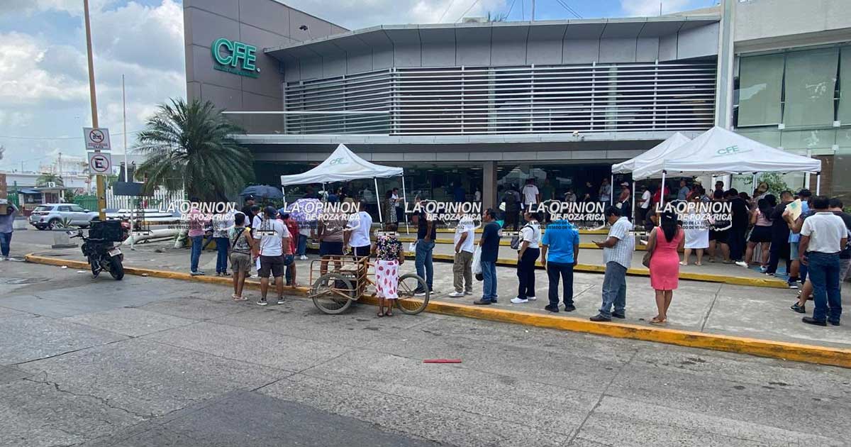 CFE no los deja pagar y los expone a cortes del servicio CFE no los deja pagar y los expone a cortes del servicio