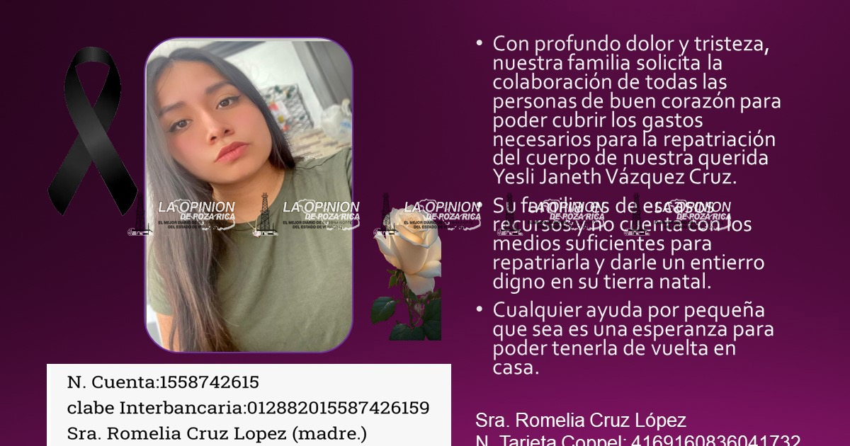 Familia de joven veracruzana pide ayuda para repatriar su cuerpo tras violento crimen en Estados Unidos