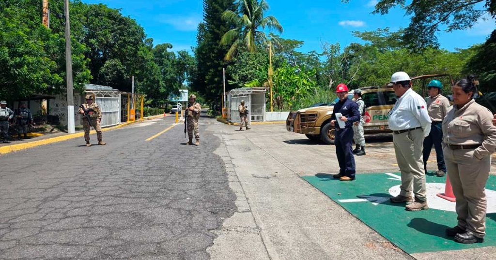 Participan instalaciones de Pemex en Veracruz en el Segundo Simulacro Nacional 2026