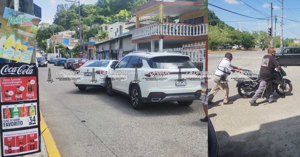 Choque por alcance en Río Tuxpan involucra a dos autos y una motocicleta Choque por alcance en Río Tuxpan involucra a dos autos y una motocicleta